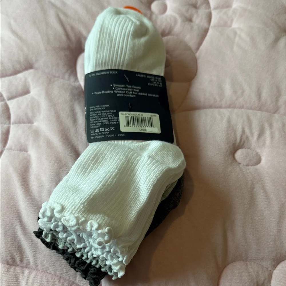 French Connection Black Casual Ribbed Socks - Pack
